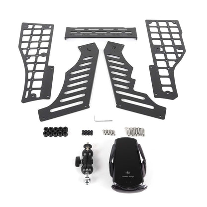 Wireless Center Molle Panel Digital Device Mount For Nissan Frontier D40 2009-17 6
