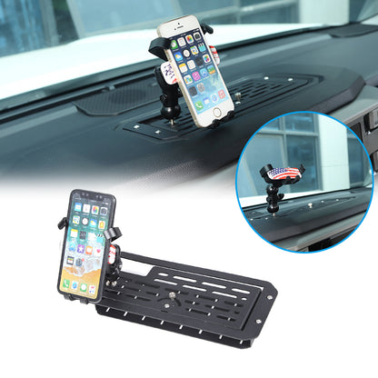 US Flag Dashboard mobile phone bracket storage box For Toyota Tundra 2022-26 2