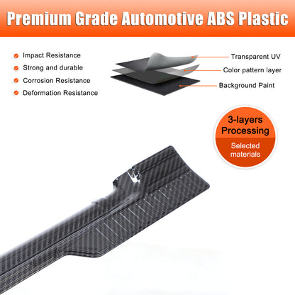 ABS Carbon Exterior Window Bottom Sill Trim Strip For Toyota Tacoma 2015-2022 US 19