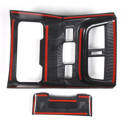 ABS Carbon Fiber Rear Air Vent Outlet Cover Trim For ​Subaru Outback 2021-23 US 17