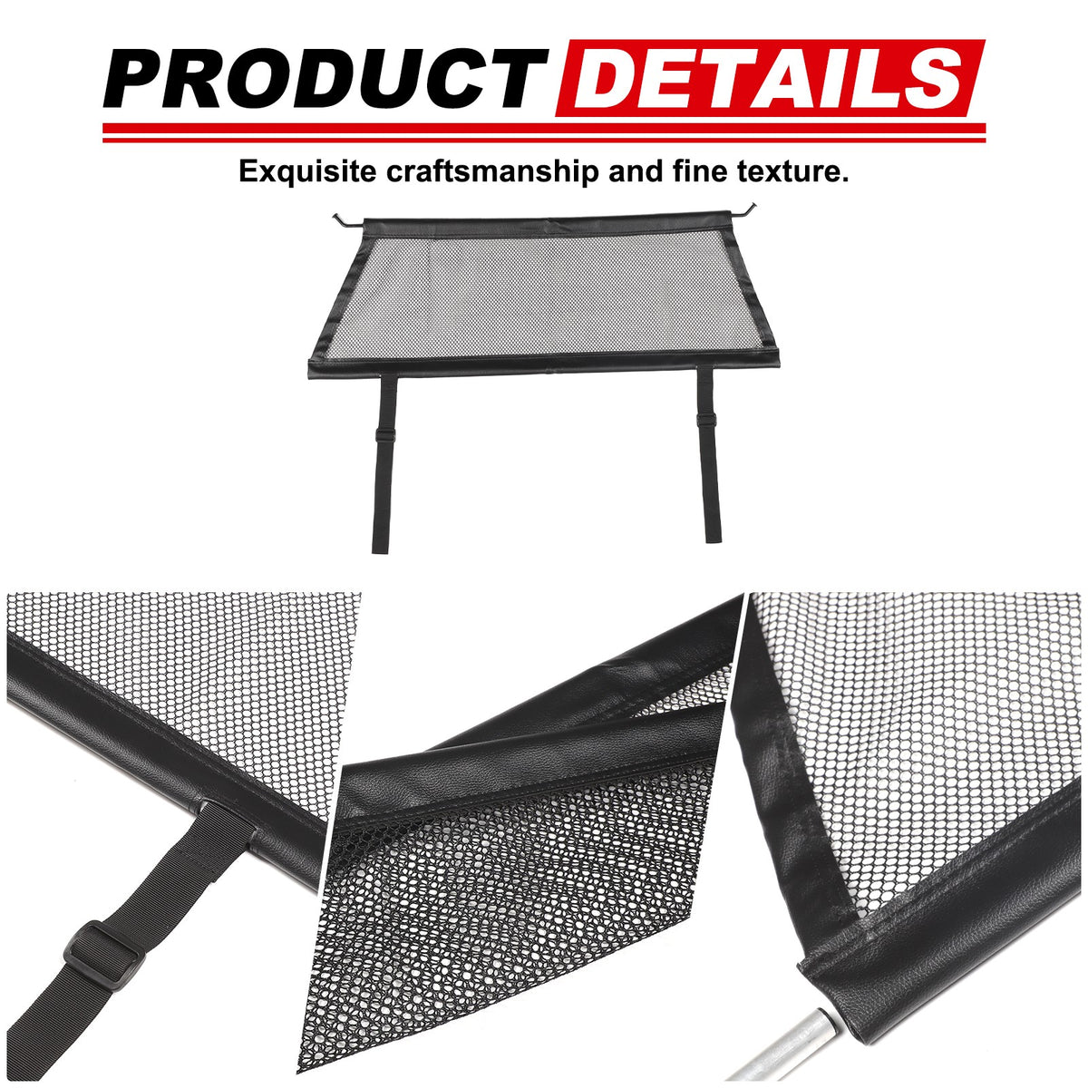 Rear Trunk Cargo Organizer Isolation Cargo Net For Benz GLC X253 2016-2022 15