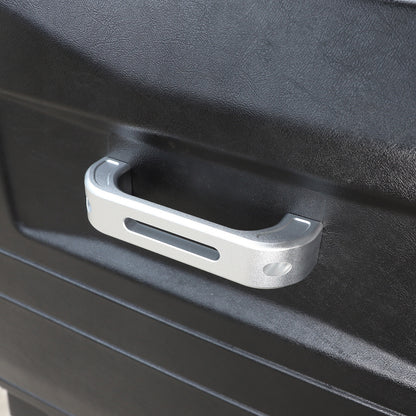 Silver Hollow Inner Door Handle Grab Handle Trim For Land Rover Defender 2004-18 5