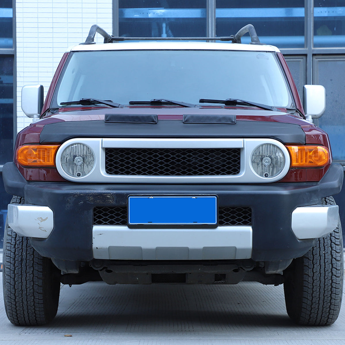Front Leather Hood Cover Protector Bra Trim For Toyota FJ Cruiser 2007-21 15