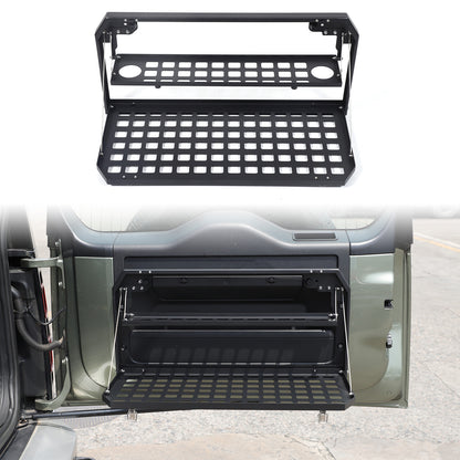 Alloy Rear Tailgate Shelf Rack Foldable Table For Land Rover Defender 2020-24 US 18