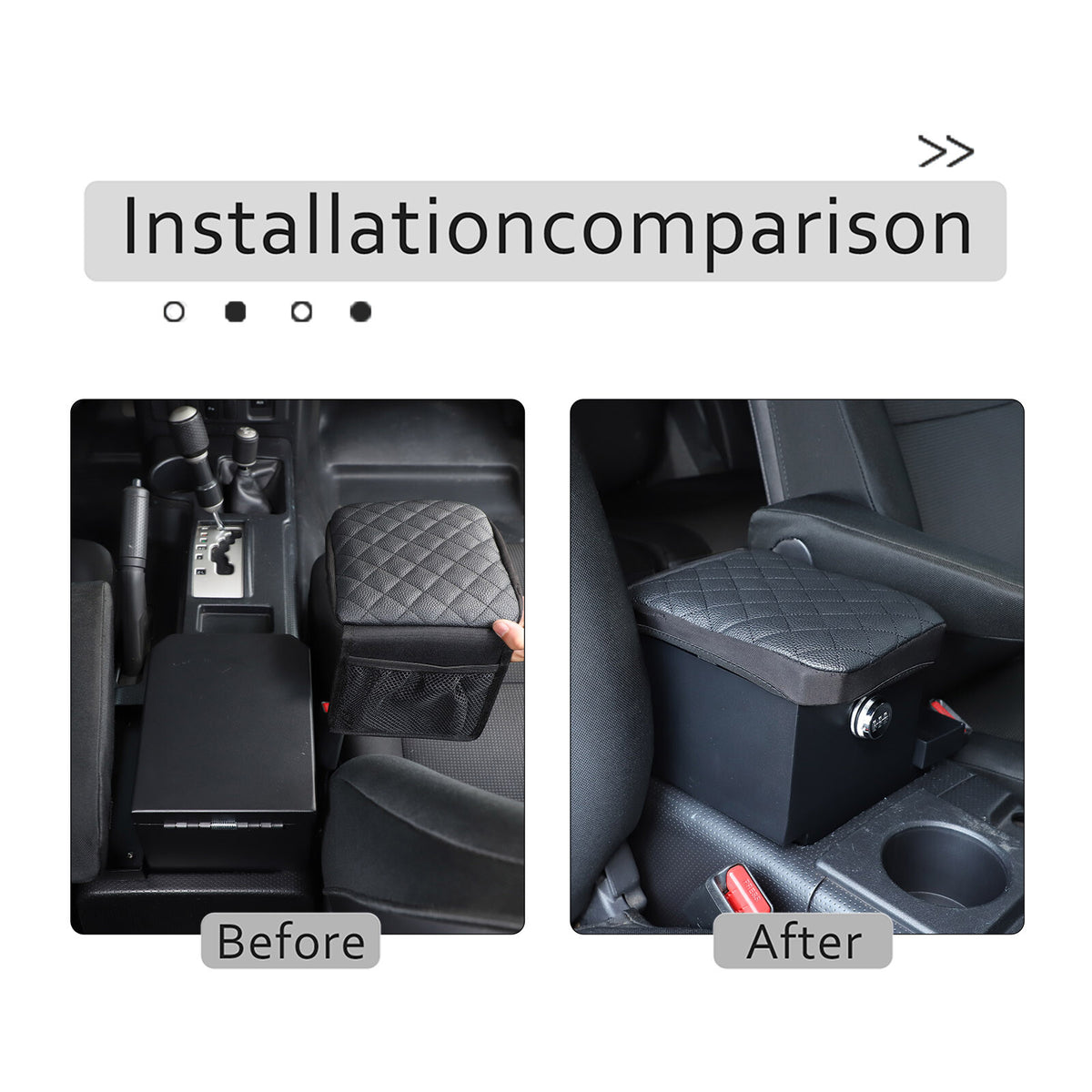 Steel Center Console Armrest Safe Storage Box w Lock For Toyota FJ Cruiser 07-21 16