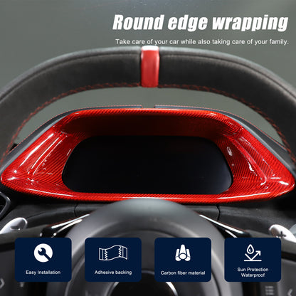 Red Real Carbon Fiber Interior Exterior Conosle Trim Cover For Lotus EMIRA 21-25 192