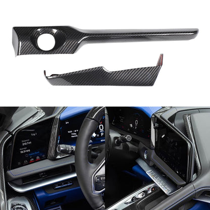 Real Dry Carbon Fiber Interior Center Trim For Corvette C8 2026+ Stingray ZR1 23