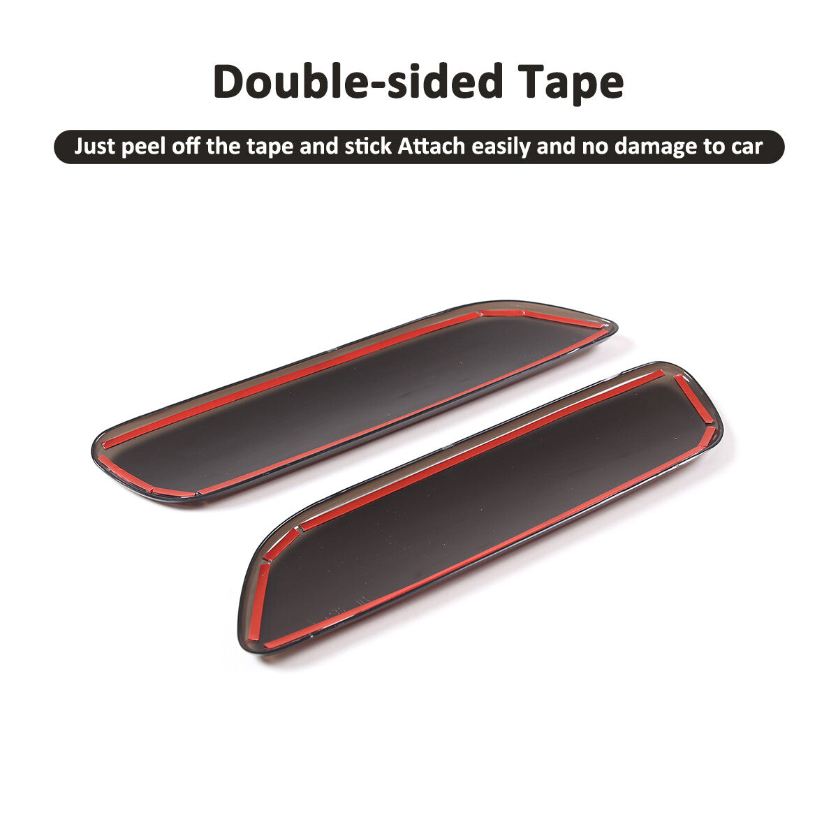 Smoked Tail & Rear Fog & Brake Blackout Lights Covers For 2005-2013 C6 Corvette 12