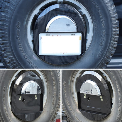 Carbon Fiber Spare Tire License Plate Bracket OE:25782333 For Hummer H2 03-09 US 4