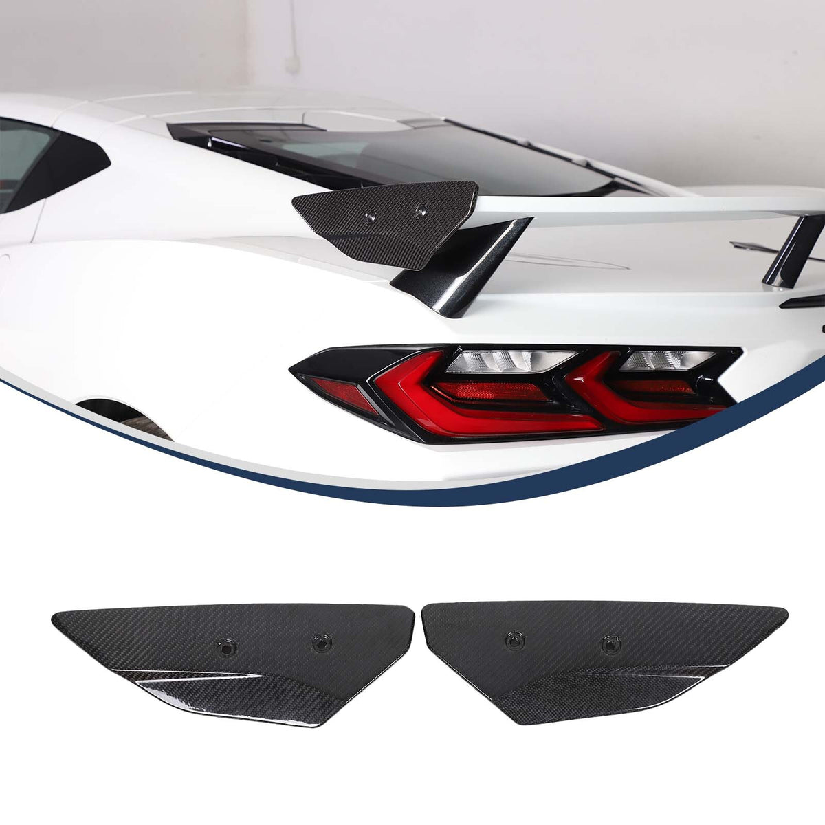 Real Carbon Fiber Replacement Rear Tail Trunk Lid Cover For Corvette C8 20+ US 3