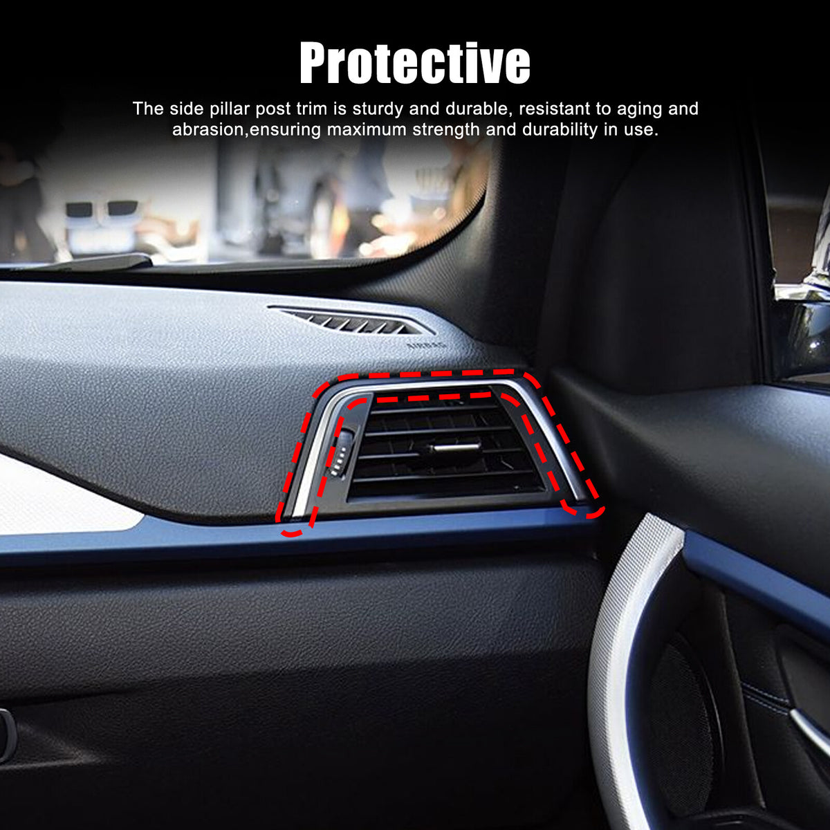 Real Carbon Fiber Center Side Air Vent Trim for BMW 3/4 Series F30/F32 2013-2019 16