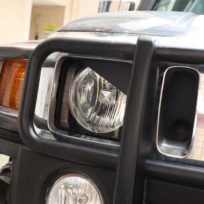 Front Light Headlight Lamp Angry Eyes Trim Cover For Hummer H3 2005-2009 4