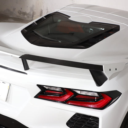 For 2020-26 Corvette C8 Carbon Fiber High Wing Spoiler Add-On Wickers Bill 12
