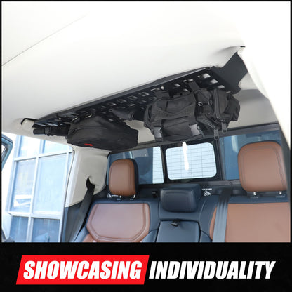 Aluminum Alloy Rear Roof Hanging Bag Rack Molle Panel For Ford Maverick 2022+ 12