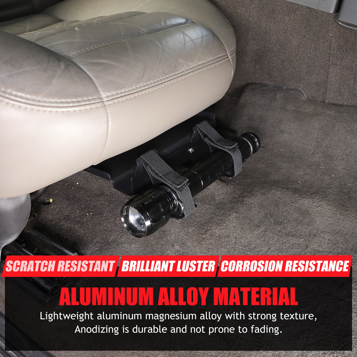 Black Alloy Passenger Seat Fire Extinguisher Bracket For Hummer H2 2003-2009 US 13