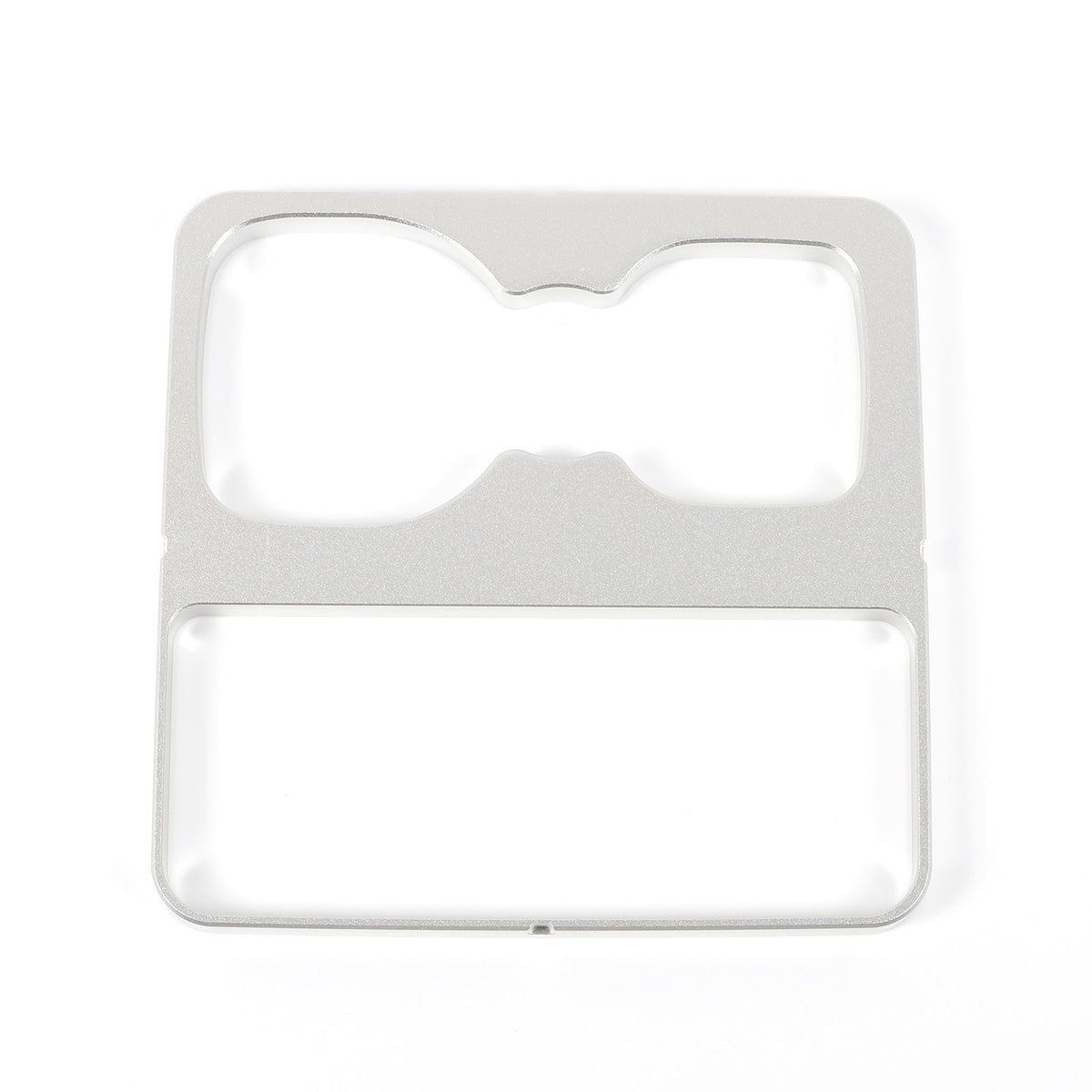 Silver Aluminum Cup Holder Elevation Pad Trim For LR Defender L663 2020-2021 9