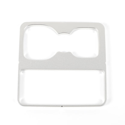 Silver Aluminum Cup Holder Elevation Pad Trim For LR Defender L663 2020-2021 9