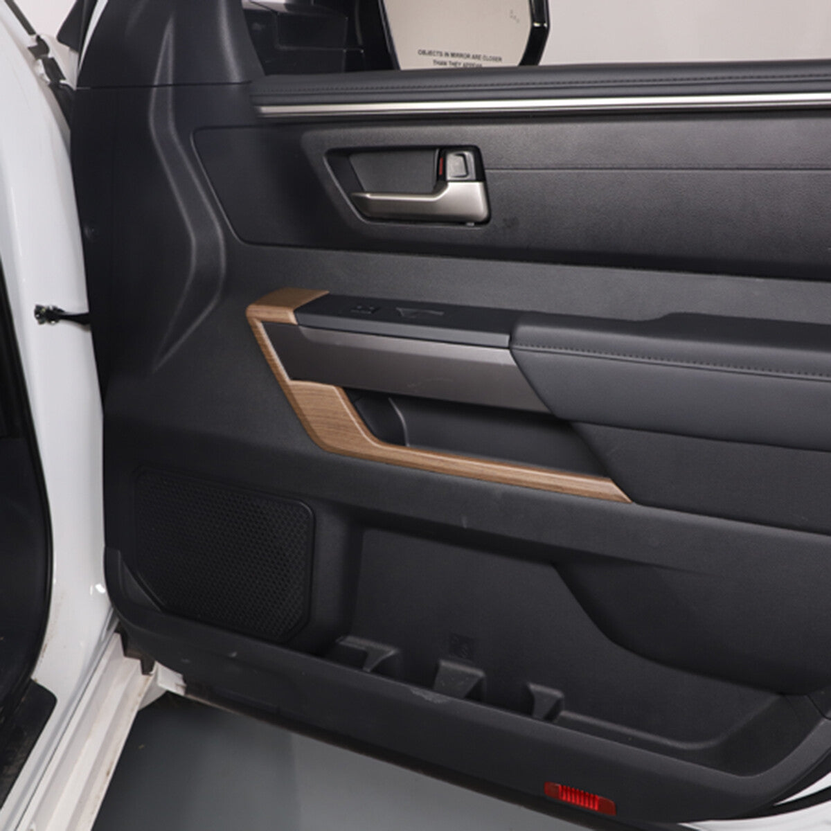 Pear Wood Interior L Strip Door Panel Trim For Toyota Tundra Sequoia 2022-26 US 11