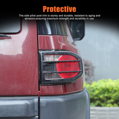 Piano Glossy Black ABS Tail Light Cover Trim For Toyota FJ Cruiser 2007-2021 US 14
