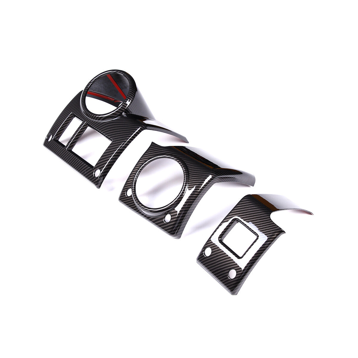 ABS Carbon Fiber Side Air Vent Outlet Cover Trim For Hummer H2 03-07 6