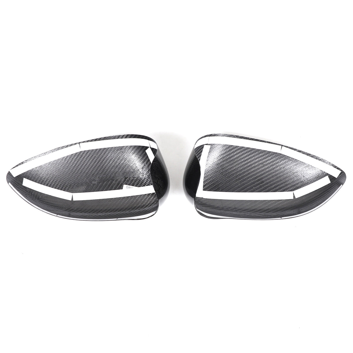 Honeycomb Carbon Fiber Exterior Side Mirror Trim For Fiat 500 Abarth 595 2010+ 17