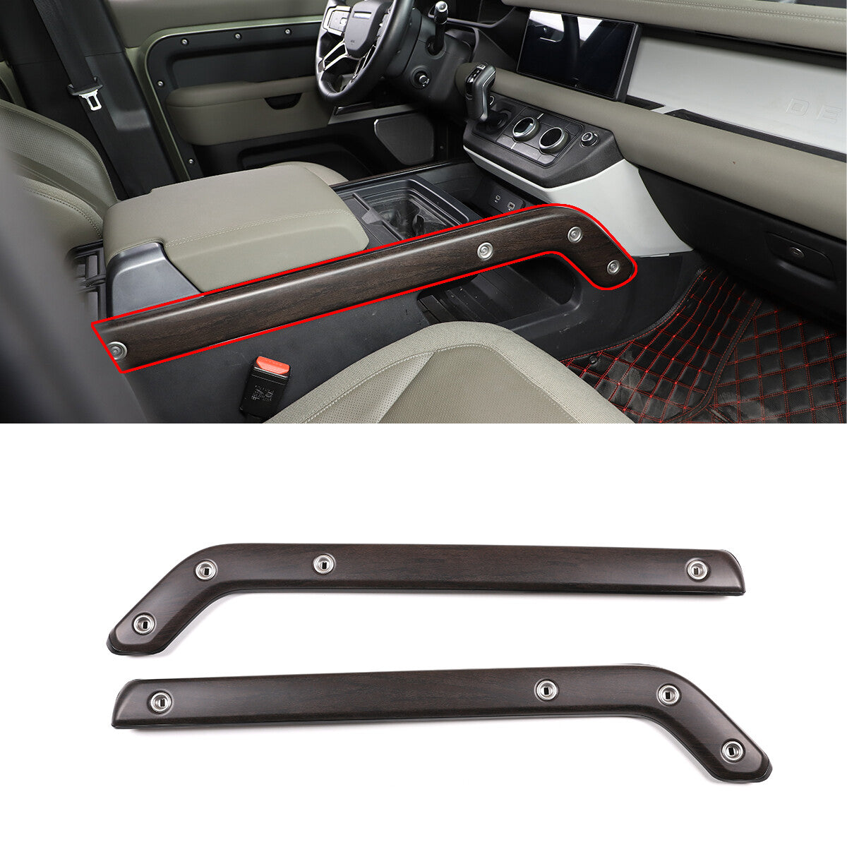 Center Console Trim Kit For Land Rover Defender L663 2020+ US 3