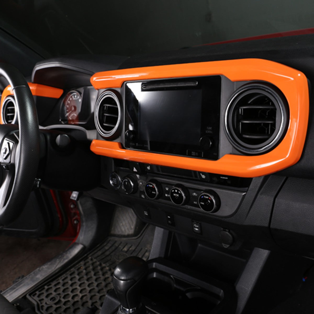 Orange ABS Dashboard Instrument Panel Trim For Toyota Tacoma 2016-2022 14
