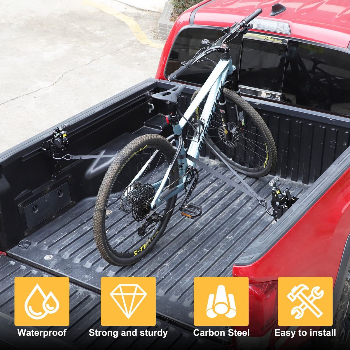 Retractable Truck Bed Tie-Down Ratchet Straps For Toyota Tacoma/Tundra US 8
