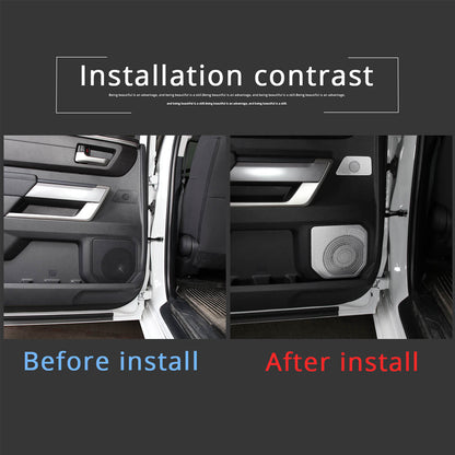 Steel Car Door Speaker Net Cover Tweeter Trim Mesh For Toyota Tundra 2022+ US 6
