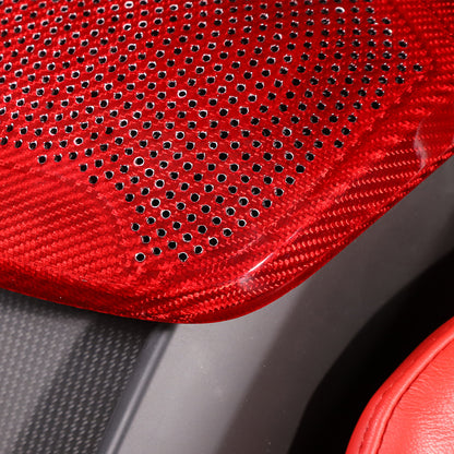 Red Real Carbon Fiber Full Interior Set Decor Trim Kit for Corvette C8 20-25 - Styles 56-60 29