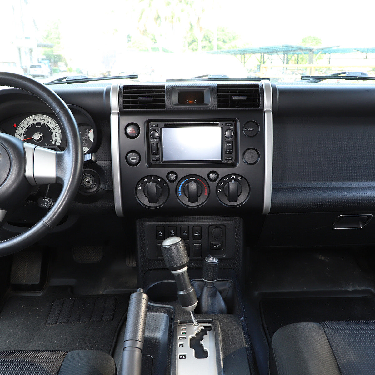 Matte Black ABS Interior Full Set Cover Trim Kit Set For FJ Cruiser 2007-2021 73
