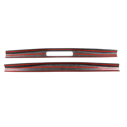 Matte Real Carbon Fiber Inner Door Sill Trim For Porsche 718 982 911 991 2016-19 9
