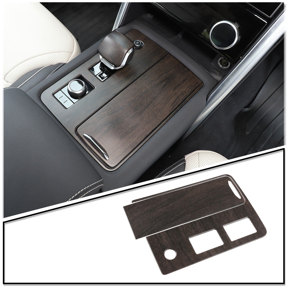Oak Grain Center Console Gear Shift Panel Trim For Land Rover Discovery 5 21-24 5