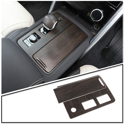 Oak Grain Center Console Gear Shift Panel Trim For Land Rover Discovery 5 21-24 5