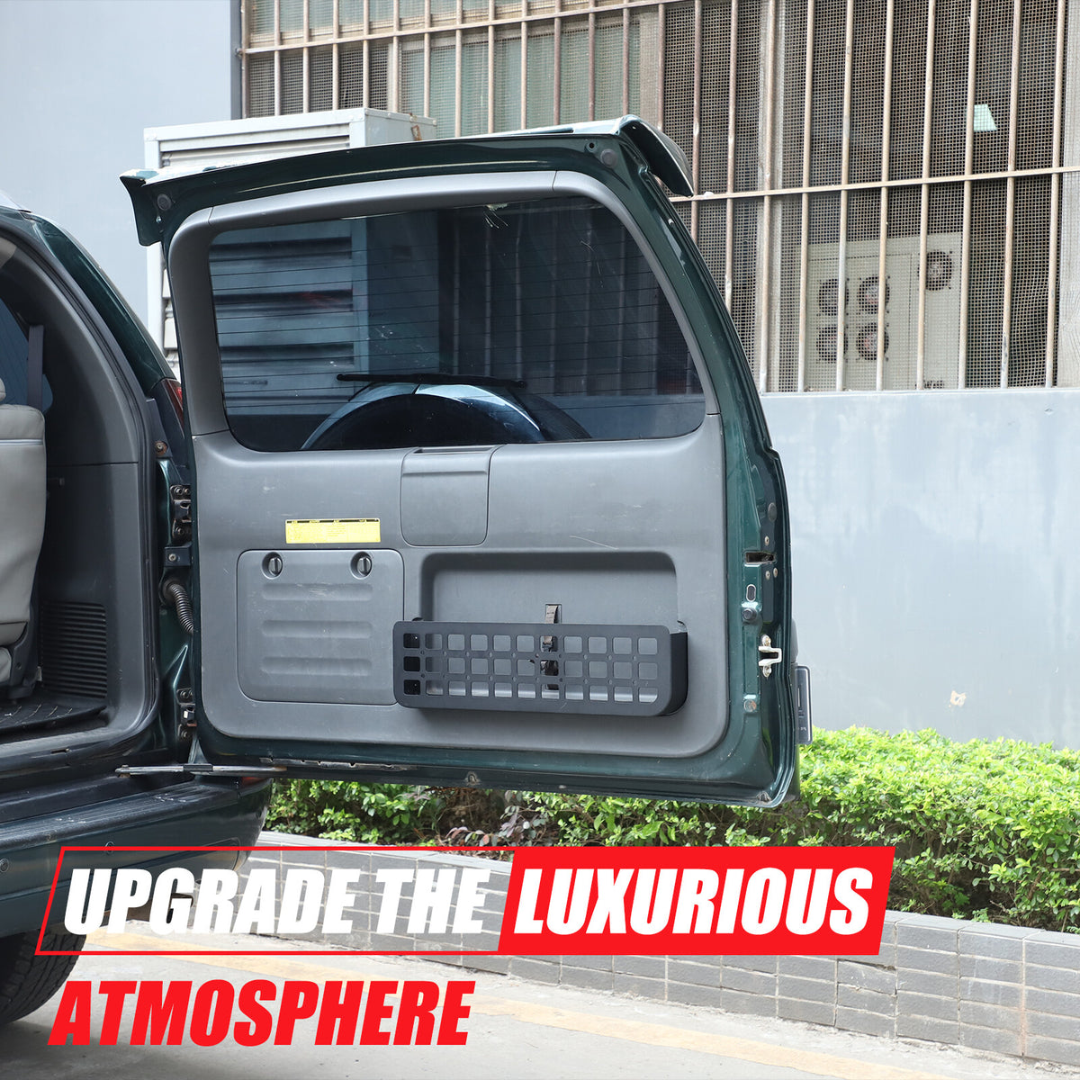 Aluminum Alloy Tailgate Storage Molle Panel For Toyota Prado FJ120 03-09 22