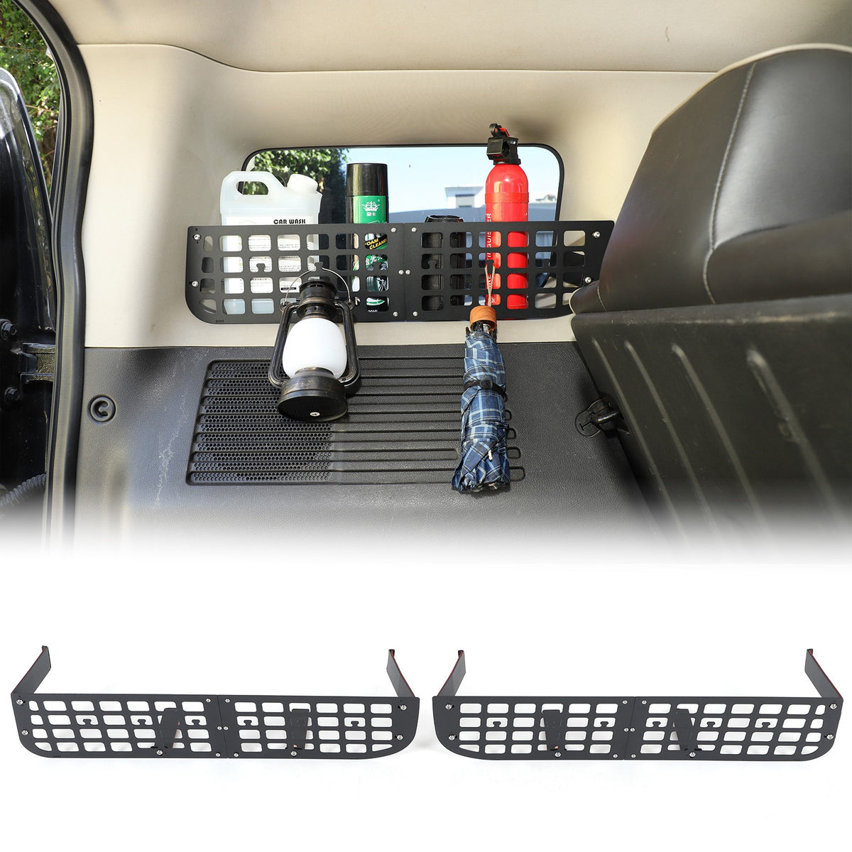 Carbon Steel Aluminum Rear Side Window Molle Panel For Hummer H3 2005-09 3