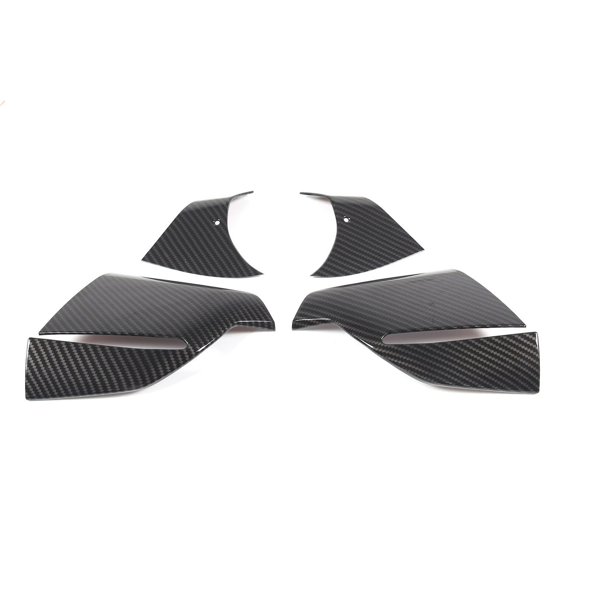 ABS Carbon Fiber rearview mirror base cover trim decor For Corvette C8 2020-2026 11