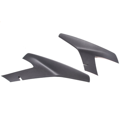 Real Carbon Fiber front bumper Side Grille Trim Cover Fits corvette c8 2020-2026 16