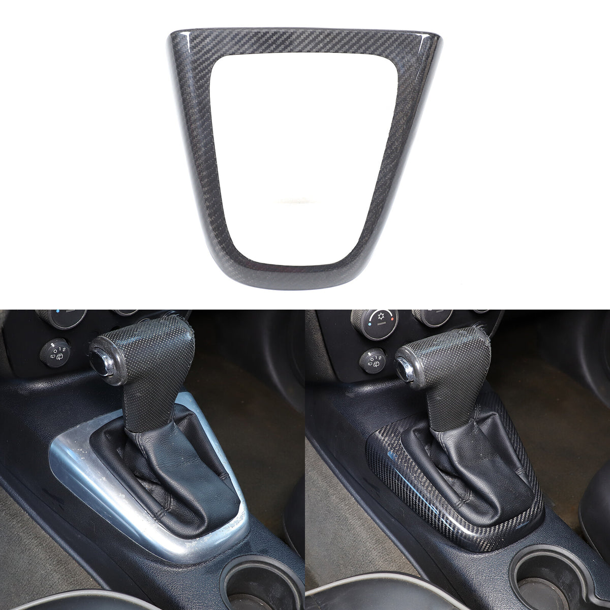 Real Carbon Fiber Center Console Gear Shift Panel Cover For Hummer H3 2005-2009 2