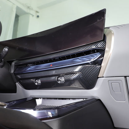 Carbon Fiber ABS Center Console Air Outlet Frame Trim For BMW X3 G45 2025+ 9