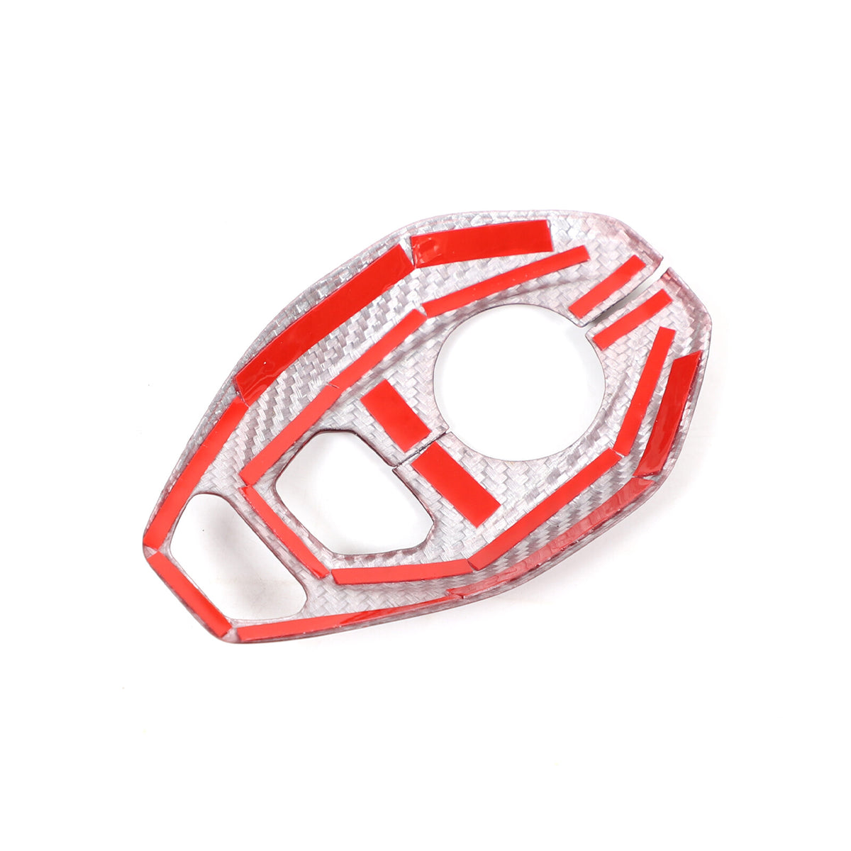 Red Real Carbon Fiber Console Gear Base Cover Trim For Lotus Emira V6 I4 2023-25 19