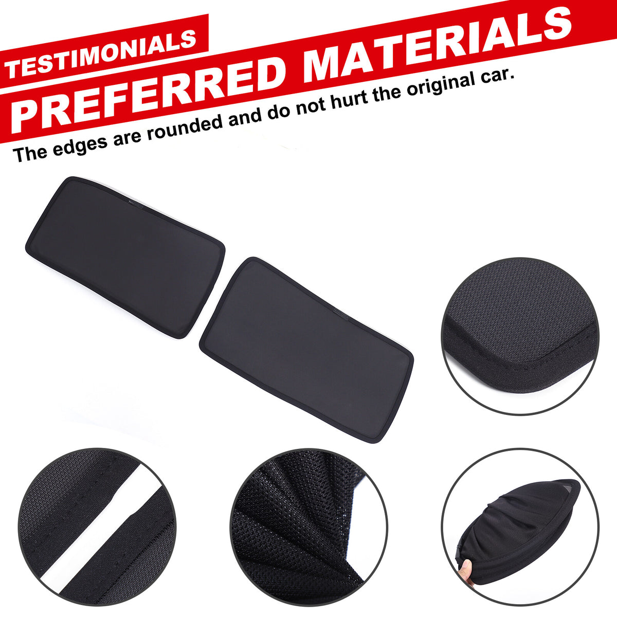 Car Window Screen Sun Shade Mesh Cover Windshield For Corvette C6 2005-2013 10