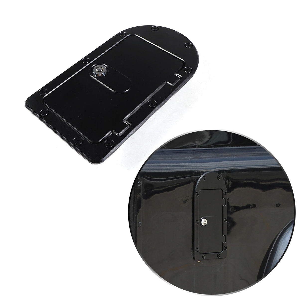 Locking Fuel Door Gas Tank Cap Cover Lock Key For LR Defender 90 110 2004-19 8