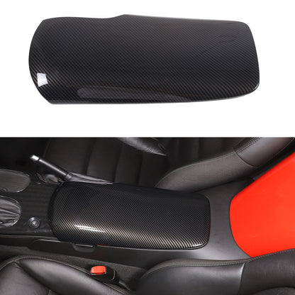 Carbon Fiber ABS Center Console Armrest Box Trim For Corvette C6 2005-2013 2