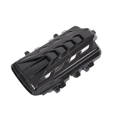 Carbon Fiber Engine Bay Panel Cover in Edge Red/Blue/Black For Corvette C8 Coupe 45