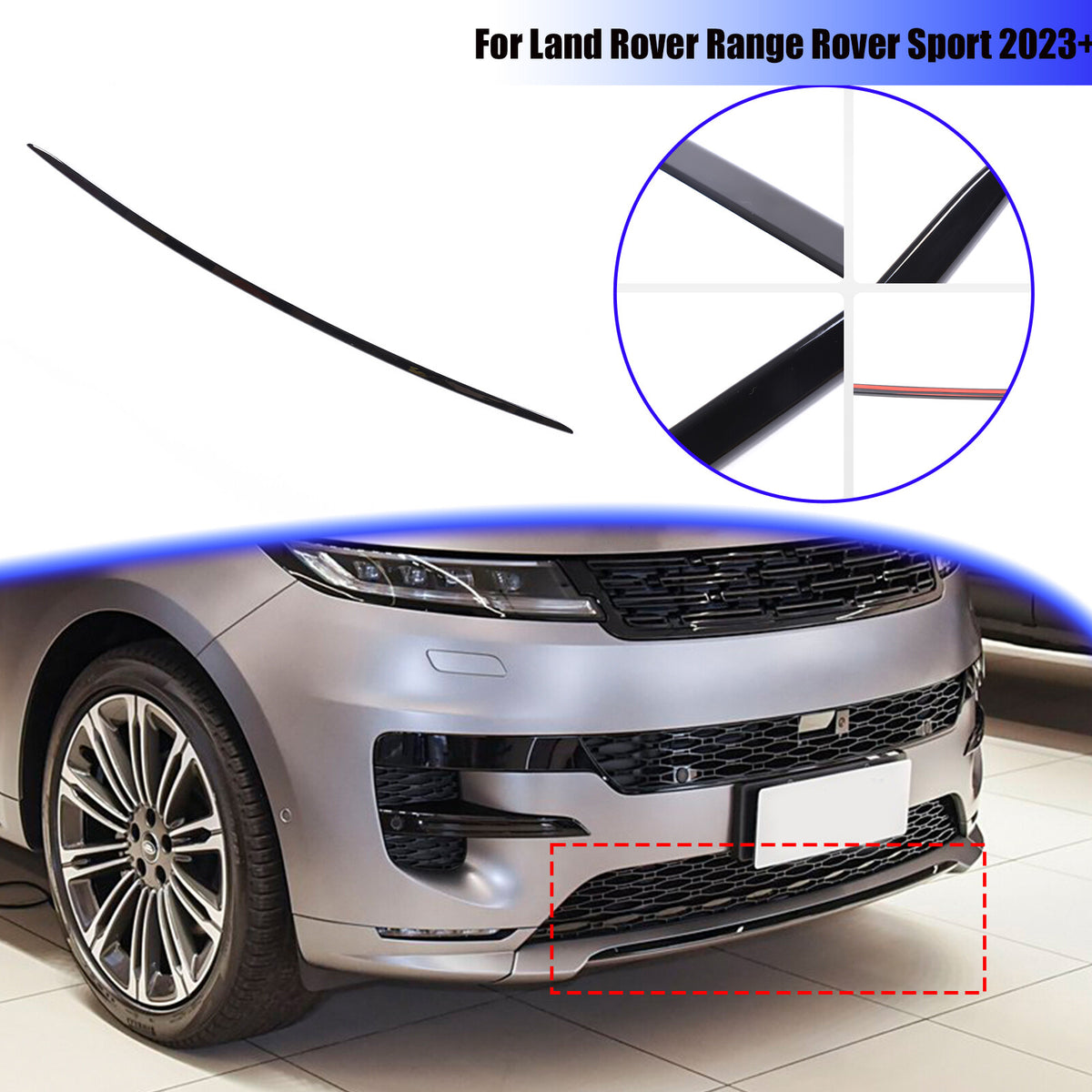 Front Center Bumper Face Bar Trim Molding Step For LR Range Rover Sport L461 23+ 1
