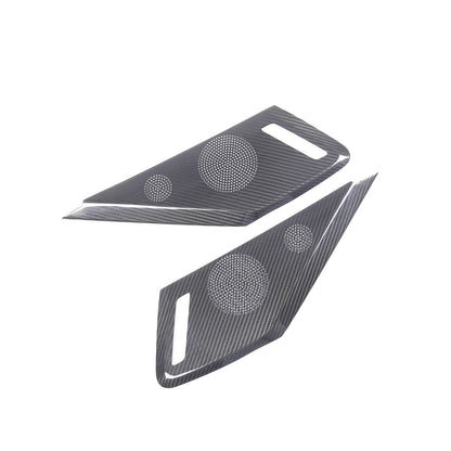 Real Carbon Fiber Side Door Speaker Cover Horn For C8 Corvette 2LT 3LT 2020-26 5