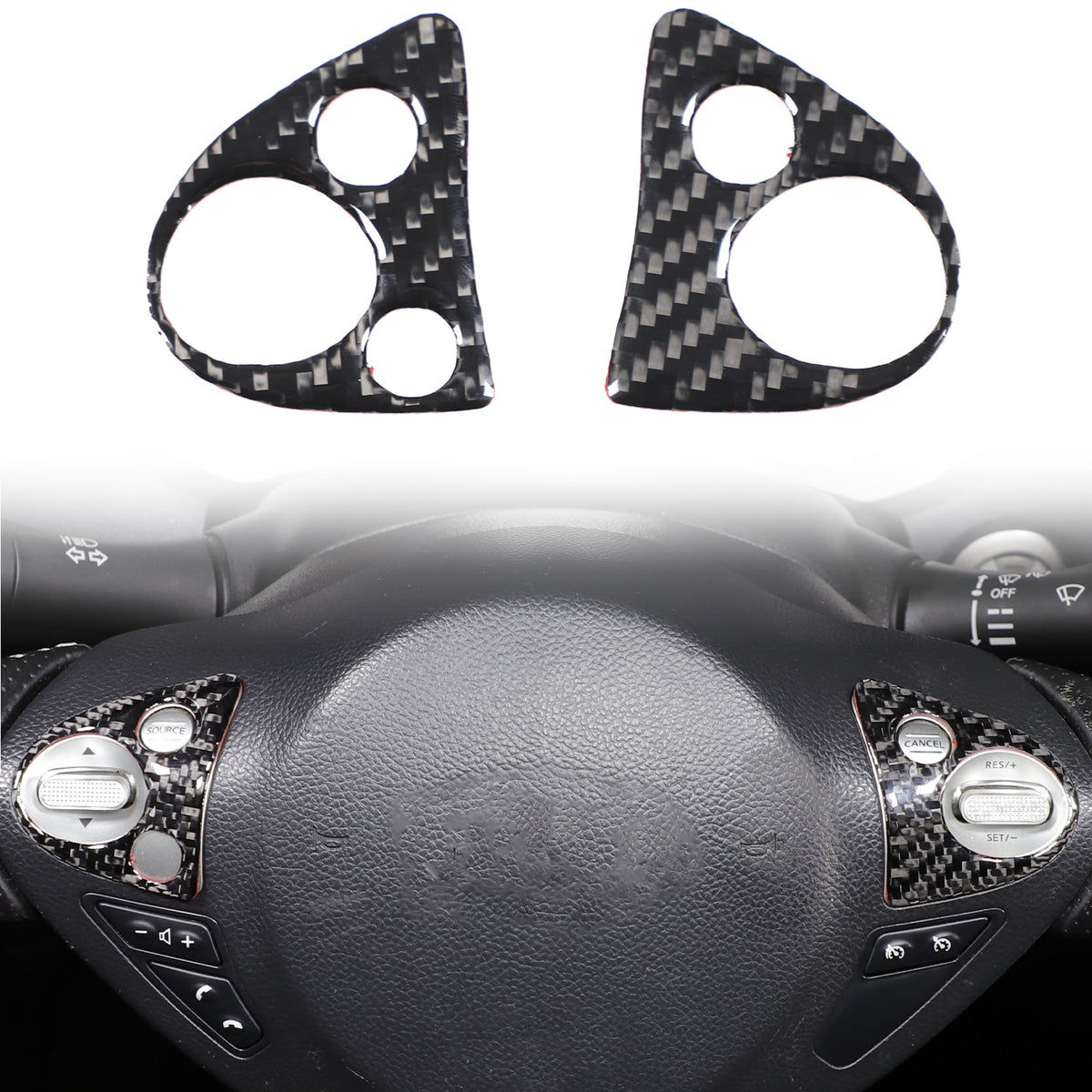 Soft Carbon Fiber Interior Center Console trim Sticker For Nissan Juke 2011-2019 38