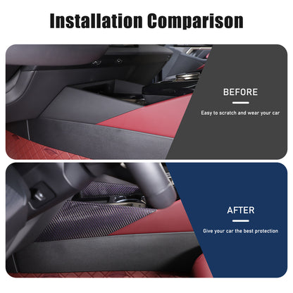 Real Carbon Fiber Center console Gear Shift Side Trim For BMW 5 Series G60 2024+ 20