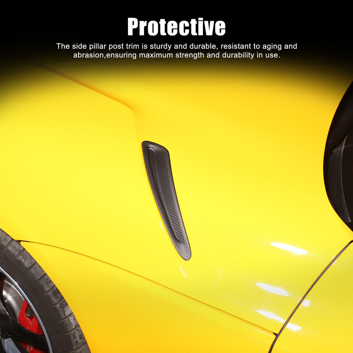 Matte Real Carbon Fiber Side Air Vent Trim Cover Fits Toyota Supra A90 2019-2024 21